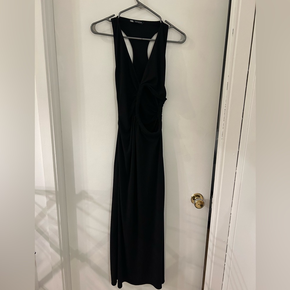 Zara Black Backless Dress